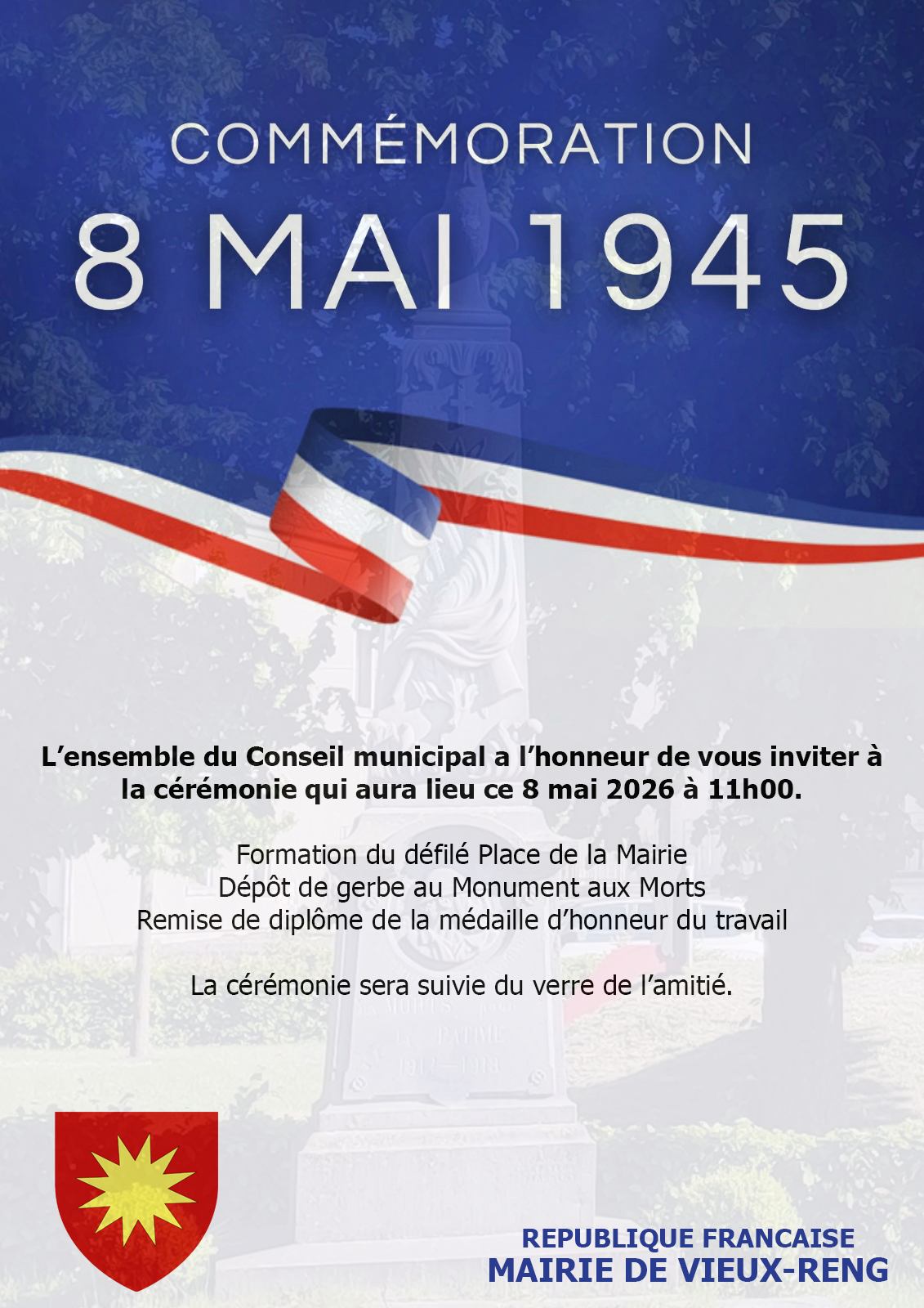 INVITATION COMMEMORATION 8 MAI