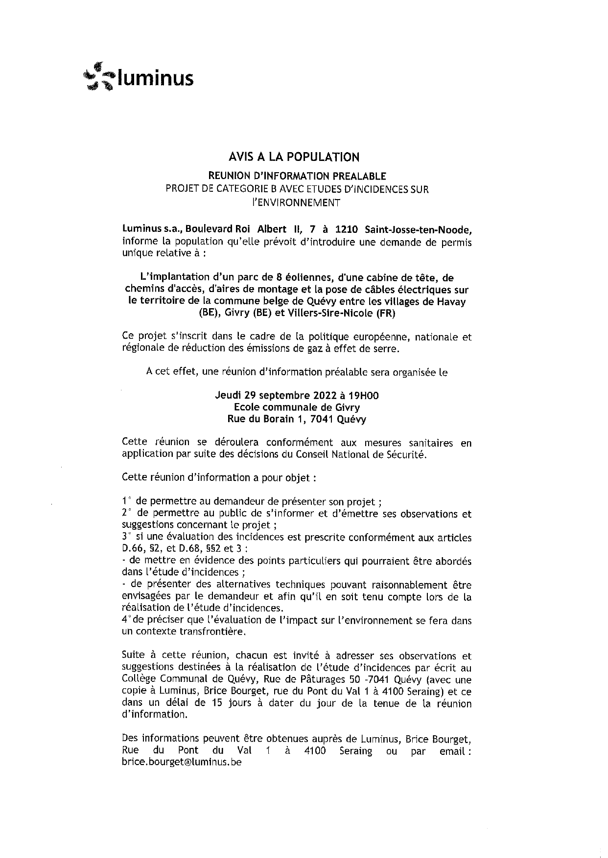 AVIS A LA POPULATION REUNION PUBLIQUE PROJET EOLIEN QUEVY HAVAY 290922 page 0001